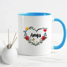 Anya szív virággal - Bögre