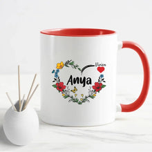 Anya szív virággal - Bögre