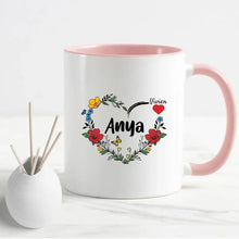 Anya szív virággal - Bögre