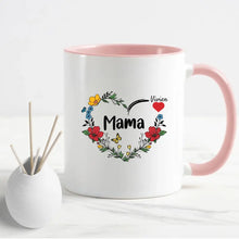 Mama Szív Virággal - Bögre
