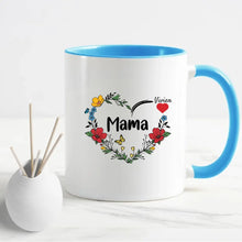 Mama Szív Virággal - Bögre